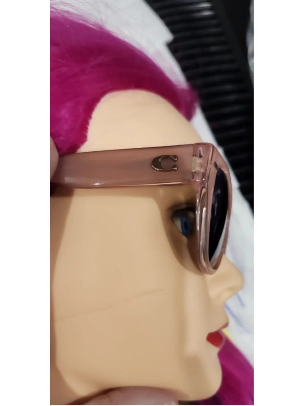 Coach RX Sunglasses Pink Cat Eye